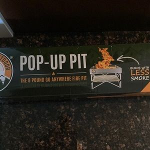 Pop up fire pit, NWT